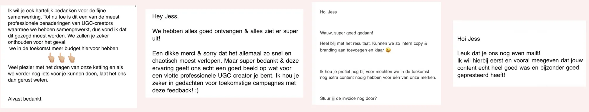Messages from brands