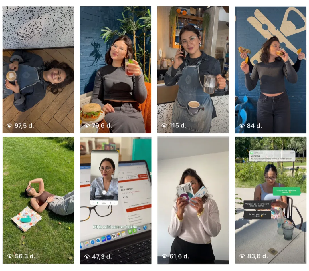 Grid of UGC videos